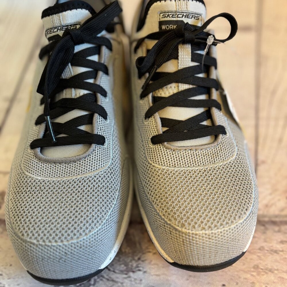 Skechers Slip On Gray NWT Work Composite Toe Casual Active Women's Shoes 10M - Picture 11 of 12